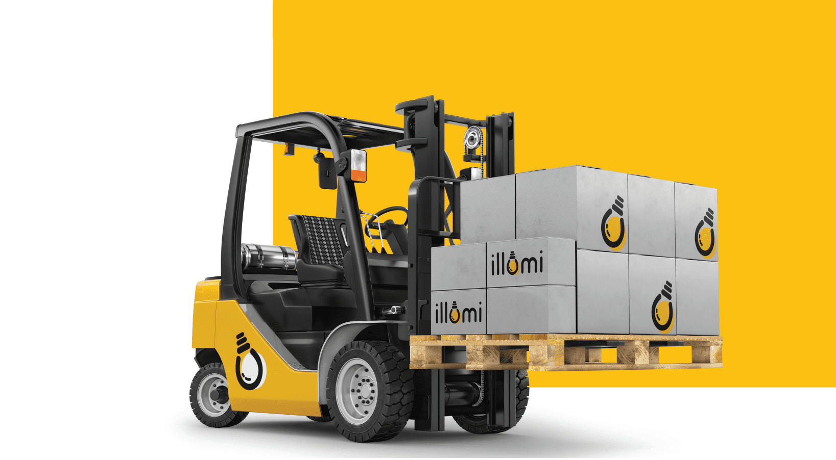 Packaging et étiquettes pour les luminaires Illomi