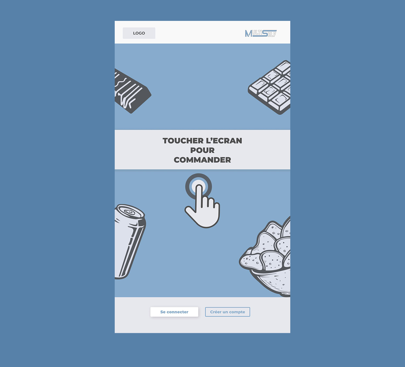 Écran d’accueil repensé pour le distributeur automatique Multiself